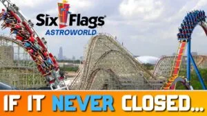 Six Flags Houston AstroWorld con montañas rusas icónicas que marcaron el entretenimiento en Texas