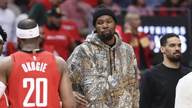 Kevin Durant fuera por lesión de tobillo en playoffs con Rockets enfrentando juego clave ante Lakers