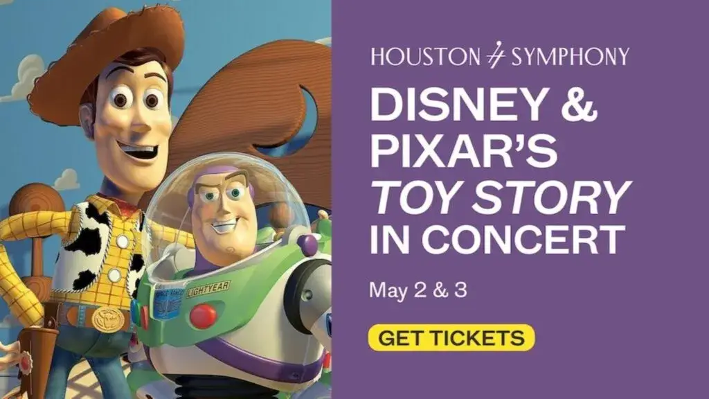 Toy Story en concierto con Houston Symphony interpretando música en vivo durante la proyección de la película