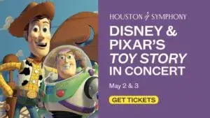 Toy Story en concierto con Houston Symphony interpretando música en vivo durante la proyección de la película